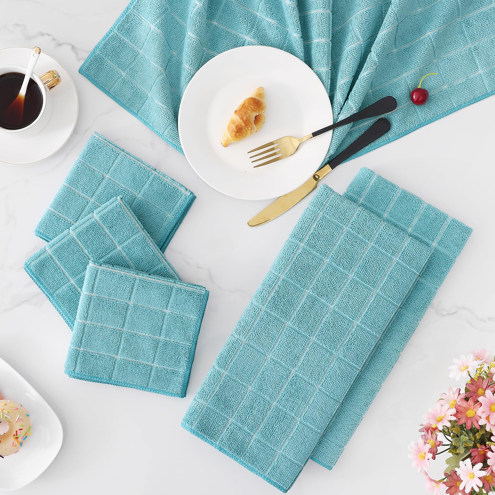 Homaxy color lago azul aporta estilo práctico en la cocina