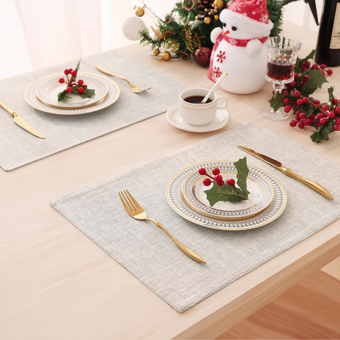 Homaxy mantel beige, diseño rectangular clásico para cualquier ocasión
