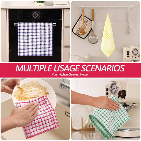 Toallas Homaxy 16x25 y 12x12, ideales para secar utensilios grandes