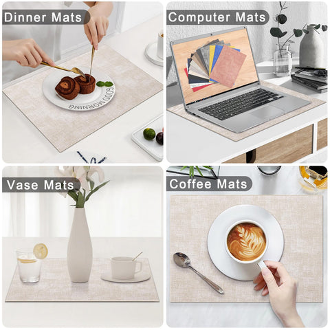 Manteles Homaxy 17x11.8 pulgadas, ideal para comidas diarias.