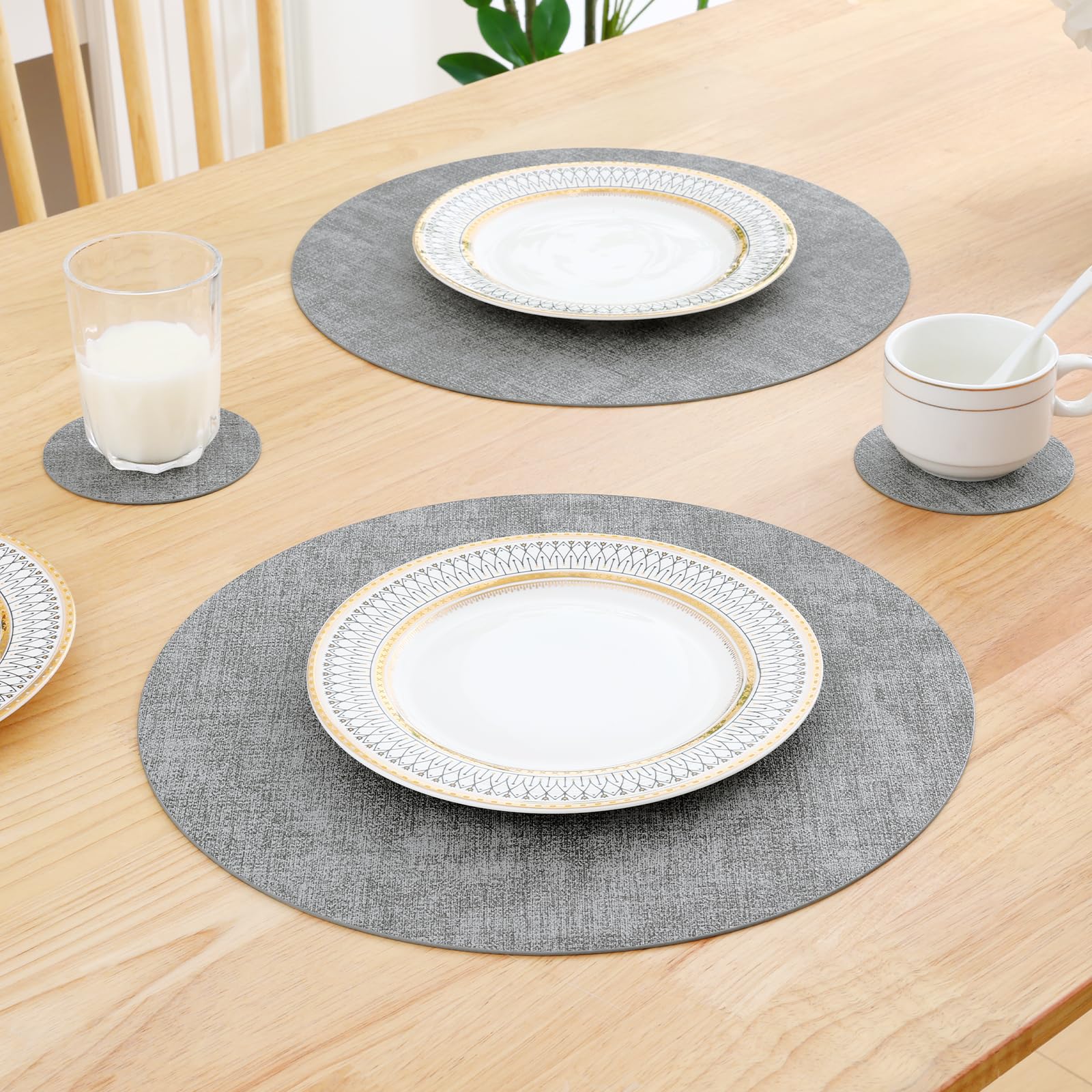 Set Homaxy para interior y exterior, estilo sobrio para cualquier mesa.