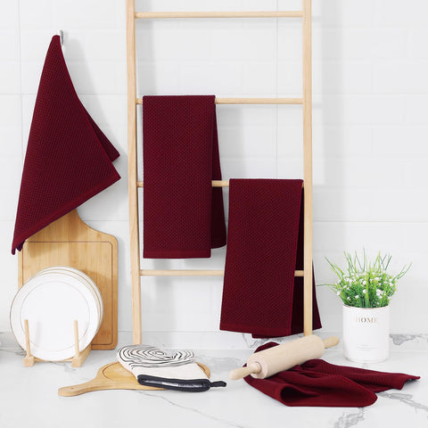 Pack de 4 paños en colores sólidos para combinar con la decoración
