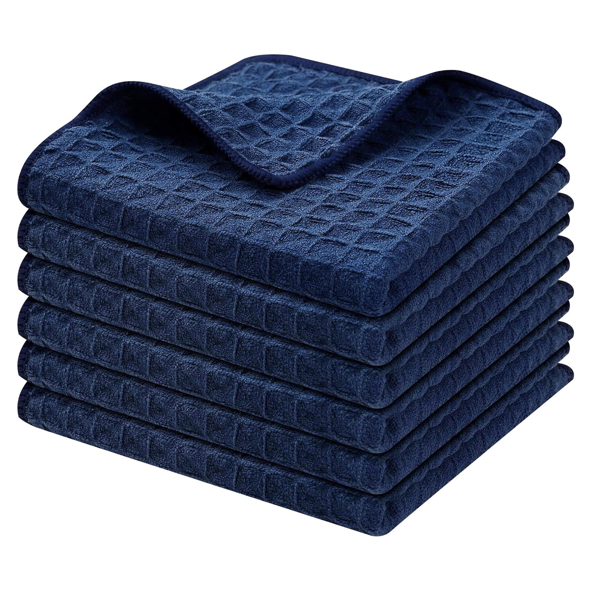 Homaxy paño de cocina microfibra, tejido gofrado, alta absorbencia para secado rápido.