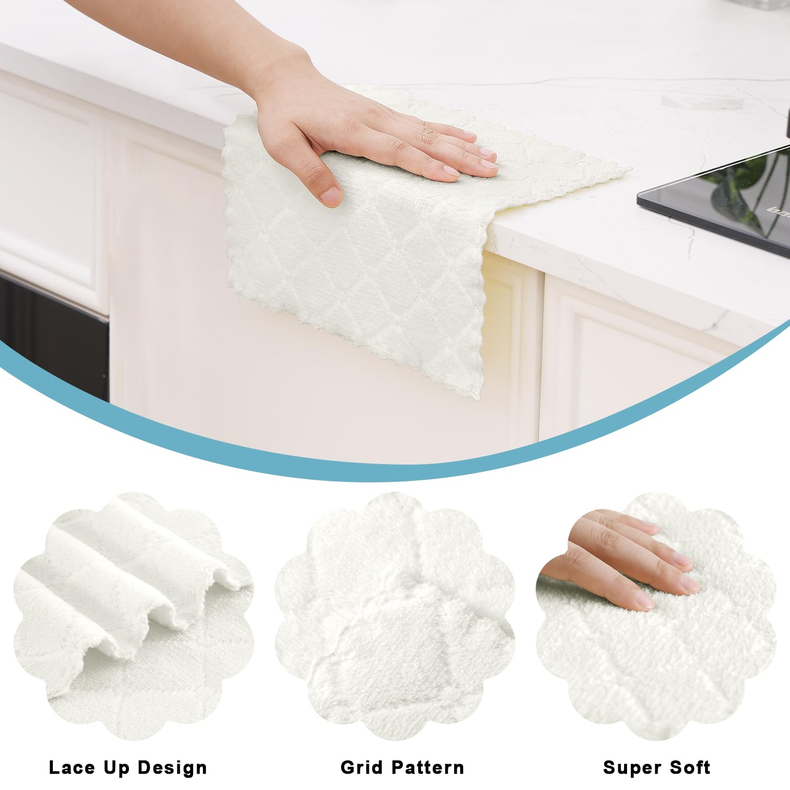 Homaxy paños absorbentes de microfibra para derrames y secado eficiente.