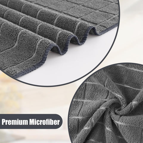 Paños Homaxy microfibra 12x12, ideales para limpiar superficies sin rayar.