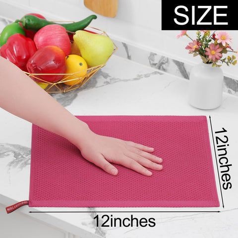 Paquete de 6 toallas Homaxy para tareas de cocina duraderas.