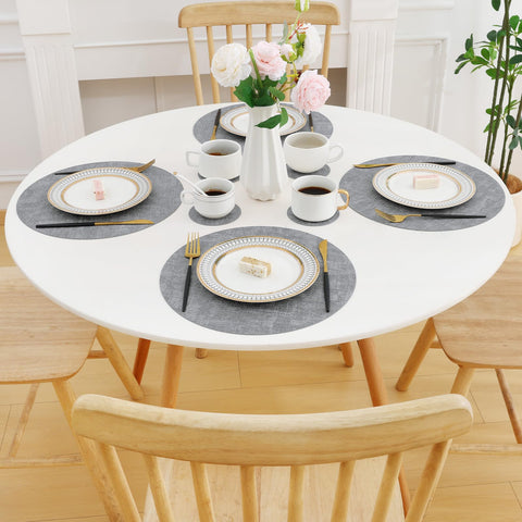 Set de 6 piezas Homaxy: manteles y posavasos coordinados para casa.