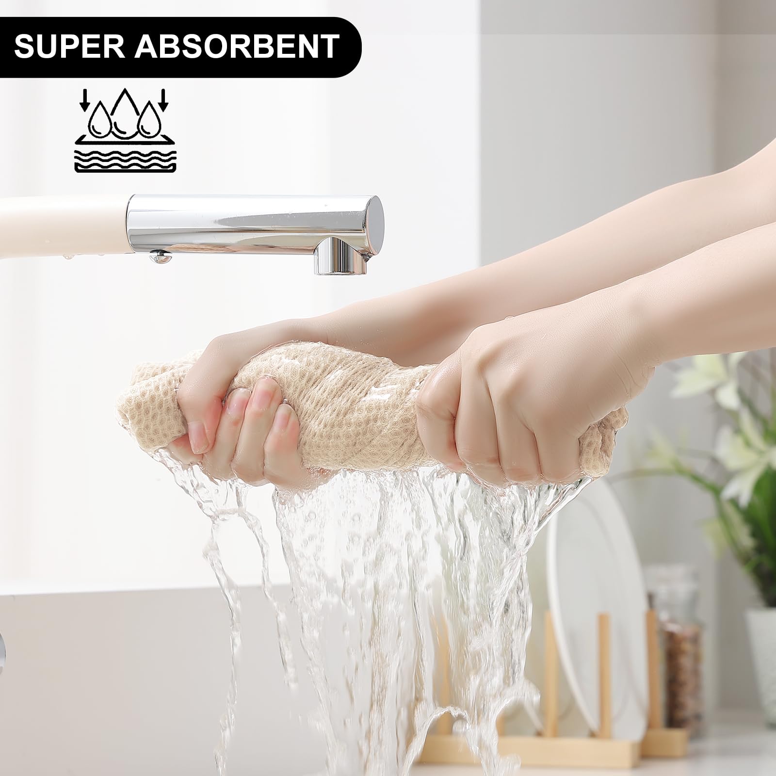 Homaxy toallas con absorbencia alta para secar superficies húmedas.
