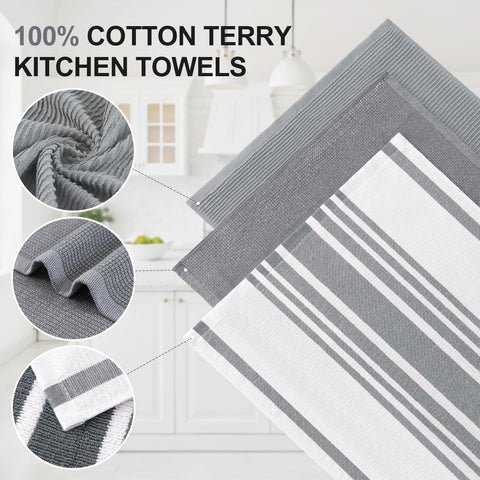 Toallas Homaxy 380gsm con alta absorbencia para secar platos y derrames.