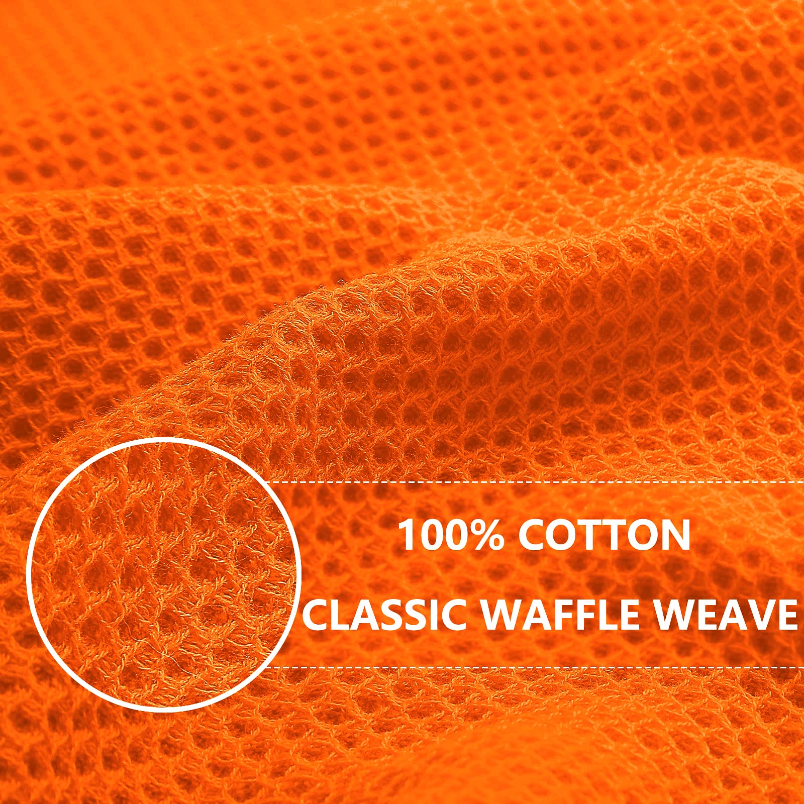 Homaxy naranja: toalla de cocina absorbente y durable para vajilla