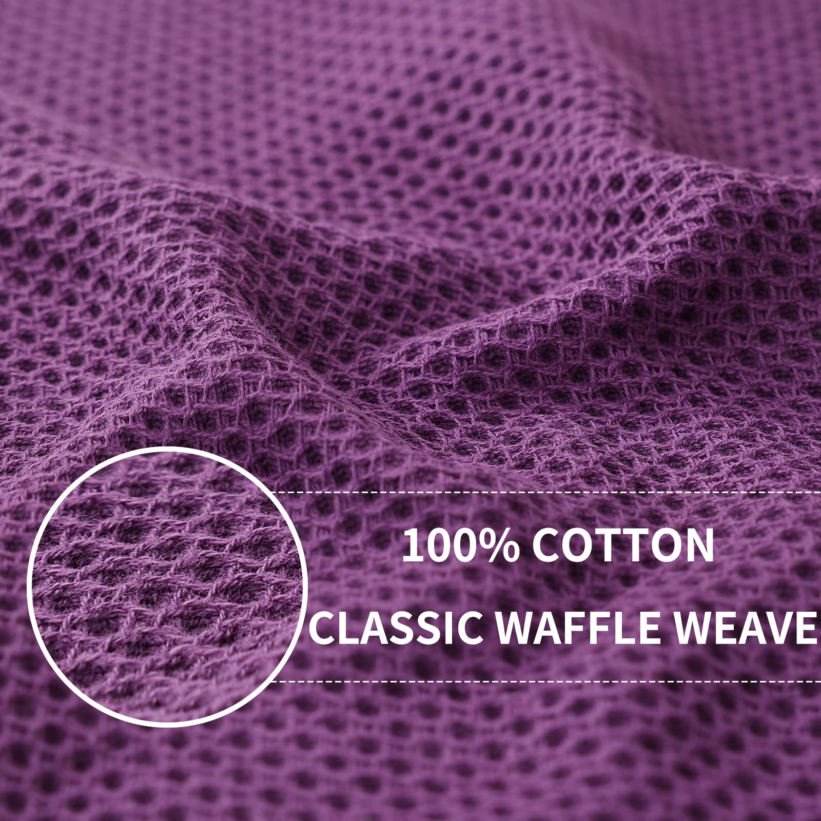 Toallas Homaxy absorbentes para secado rápido en morado.