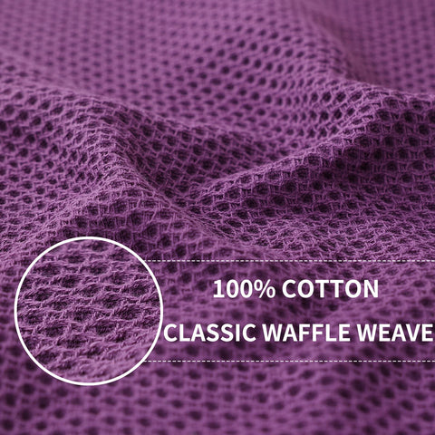 Toallas Homaxy absorbentes para secado rápido en morado.