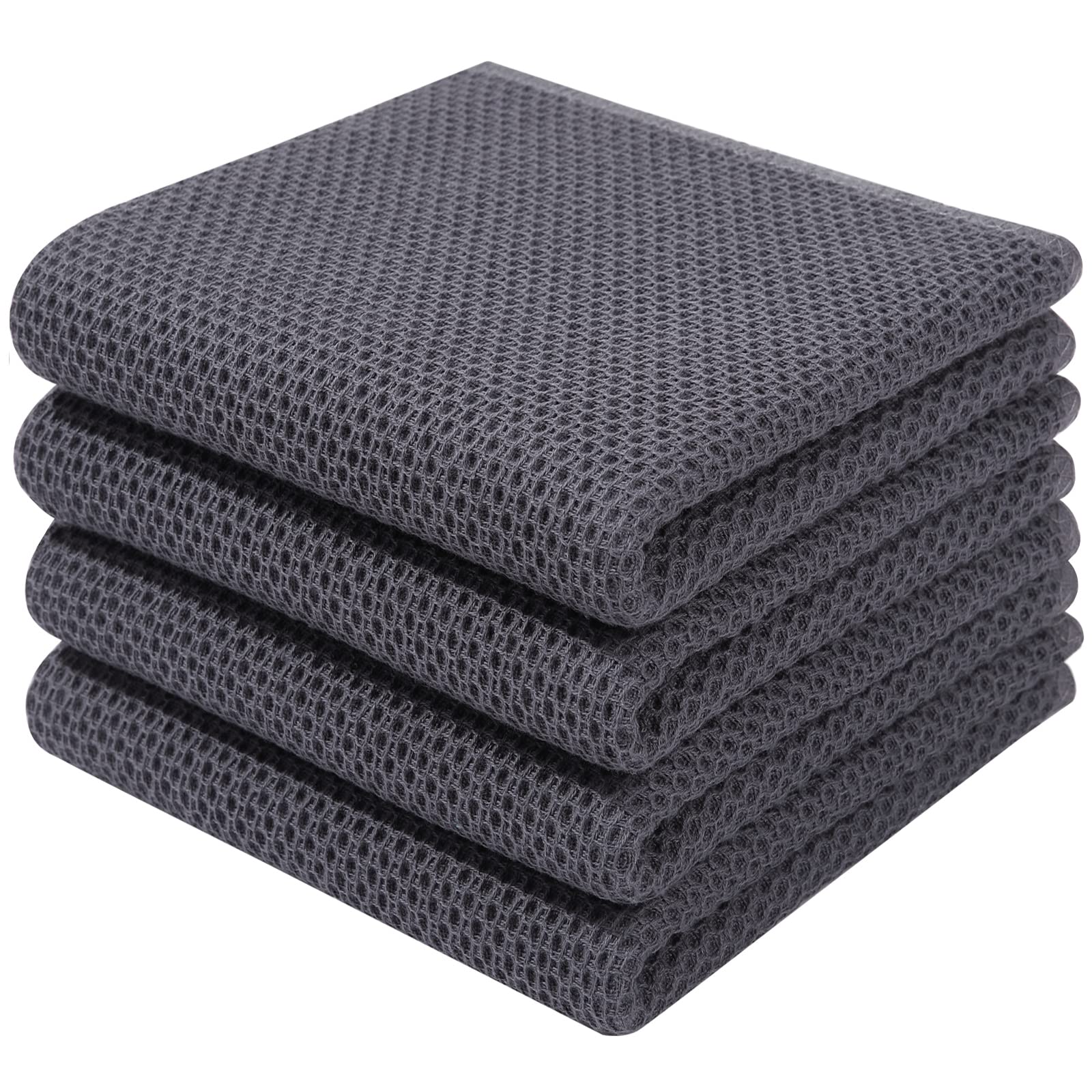 Homaxy toallas de cocina algodón 100% con panal para secado suave y duradero