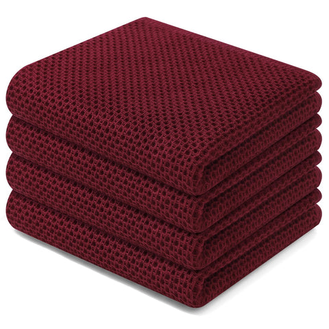 Toallas Homaxy de algodón 100% con panal, suaves y absorbentes para secar platos