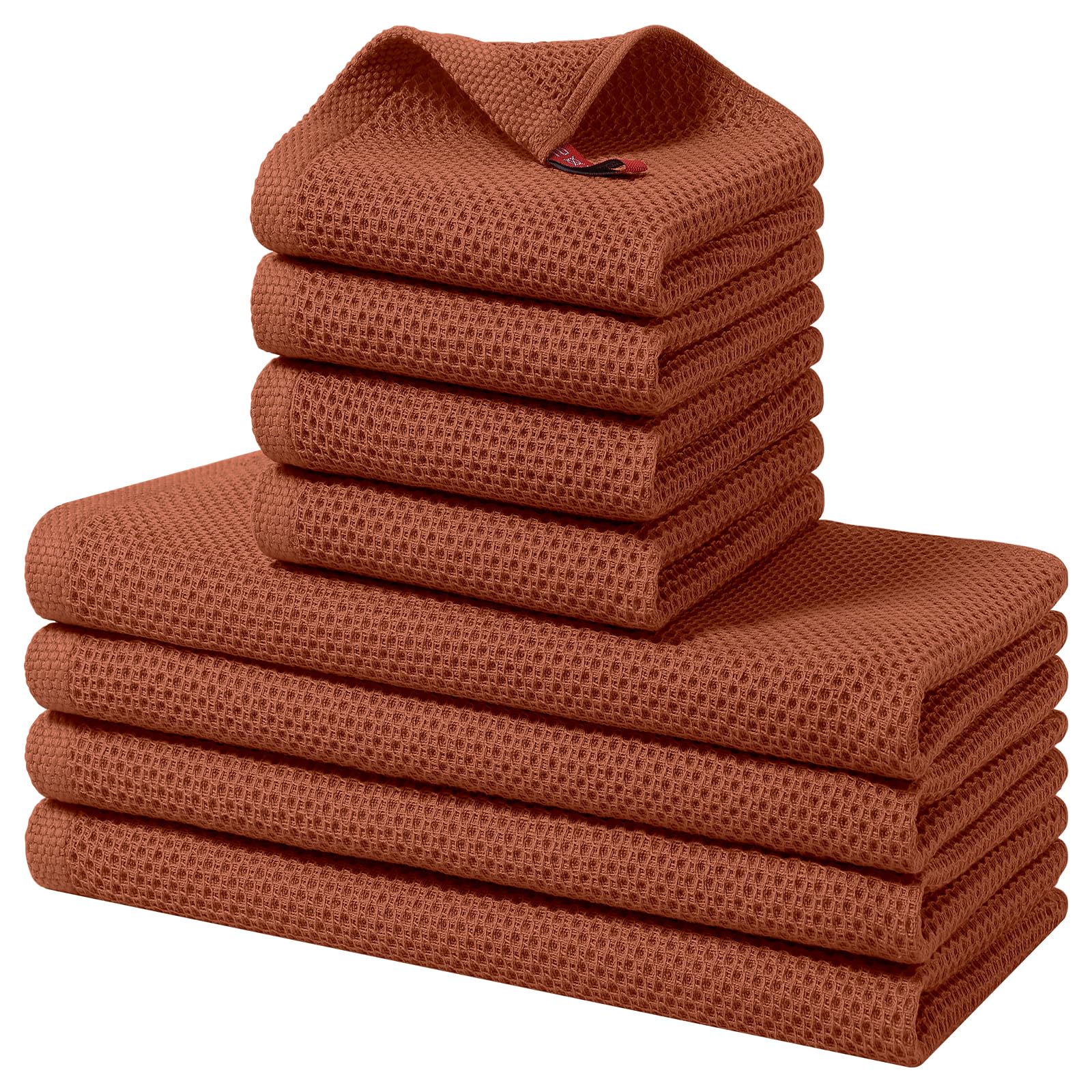 Homaxy toallas de cocina algodón 12x12, secado suave y eficiente.