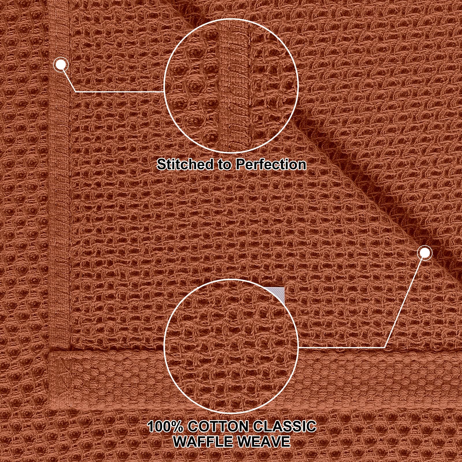 Homaxy toallas de cocina algodón 13x28, gran absorción para utensilios grandes.