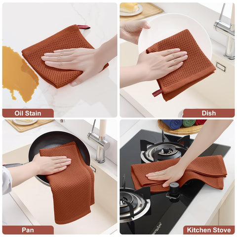 Homaxy toallas en colores variados para combinar con la cocina.