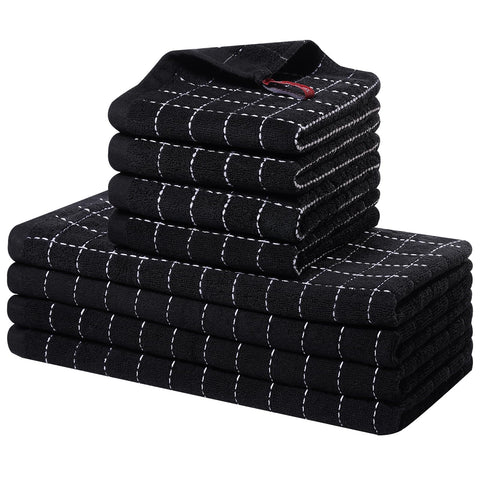 Homaxy toallas de cocina a cuadros 12x12, absorbentes para secar utensilios rápidamente