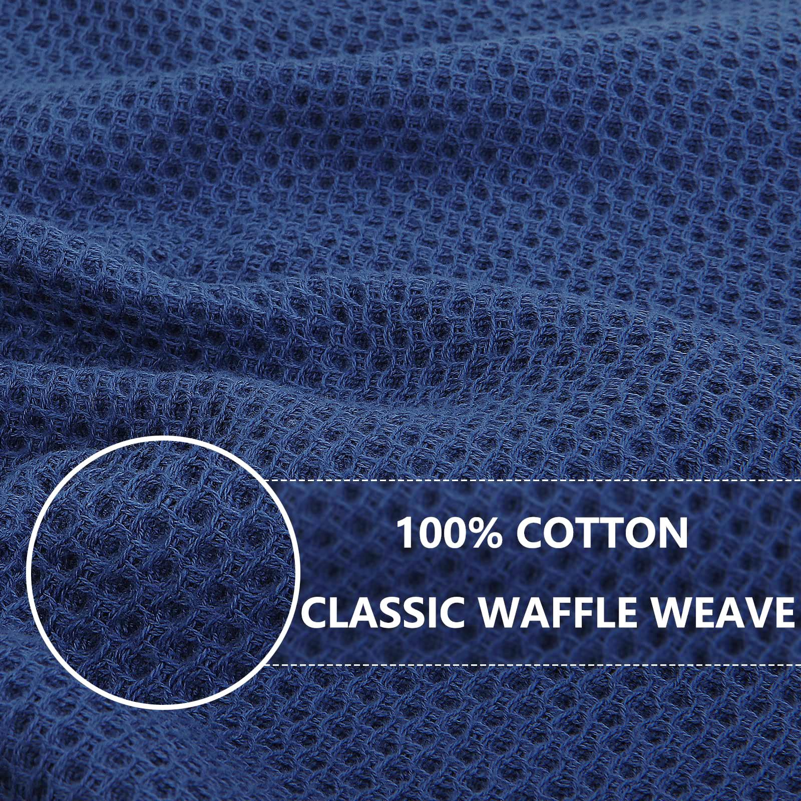 Homaxy toallas diseño panal azul marino, muy absorbentes para secar utensilios