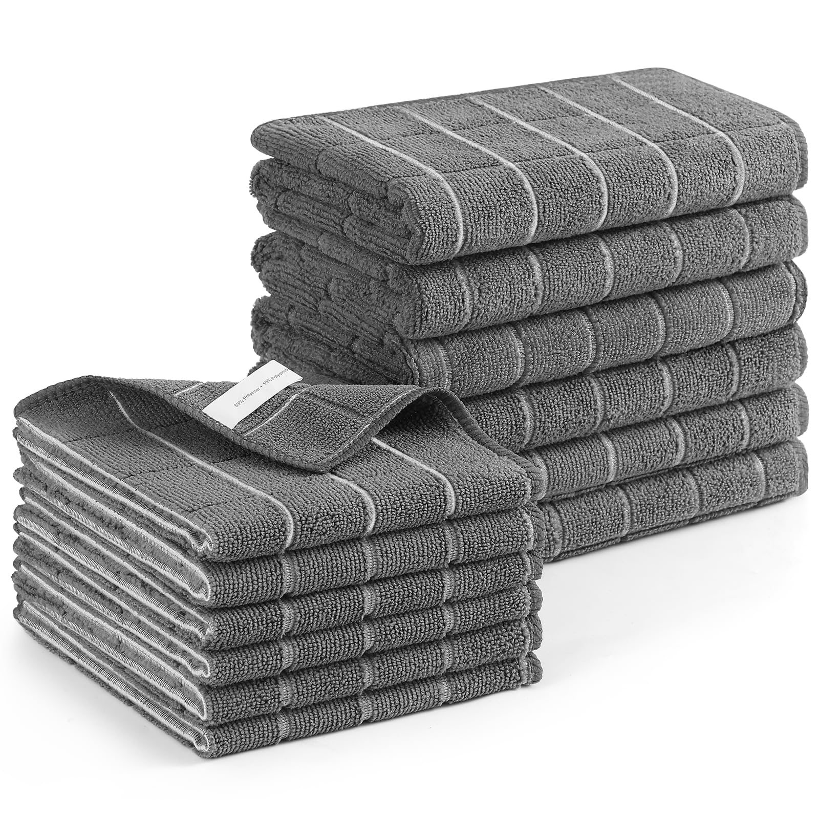 Toallas Homaxy de microfibra 28x16, absorbentes y suaves para secar platos.