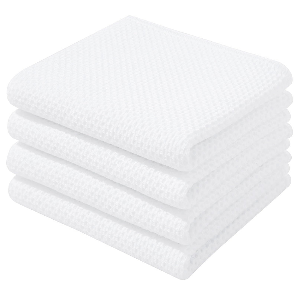 Homaxy toallas de cocina con panal blanco, suaves y duraderas.