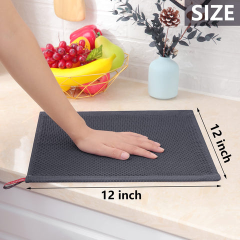 Conjunto de 12 toallas Homaxy en colores sólidos para coordinar tu cocina.