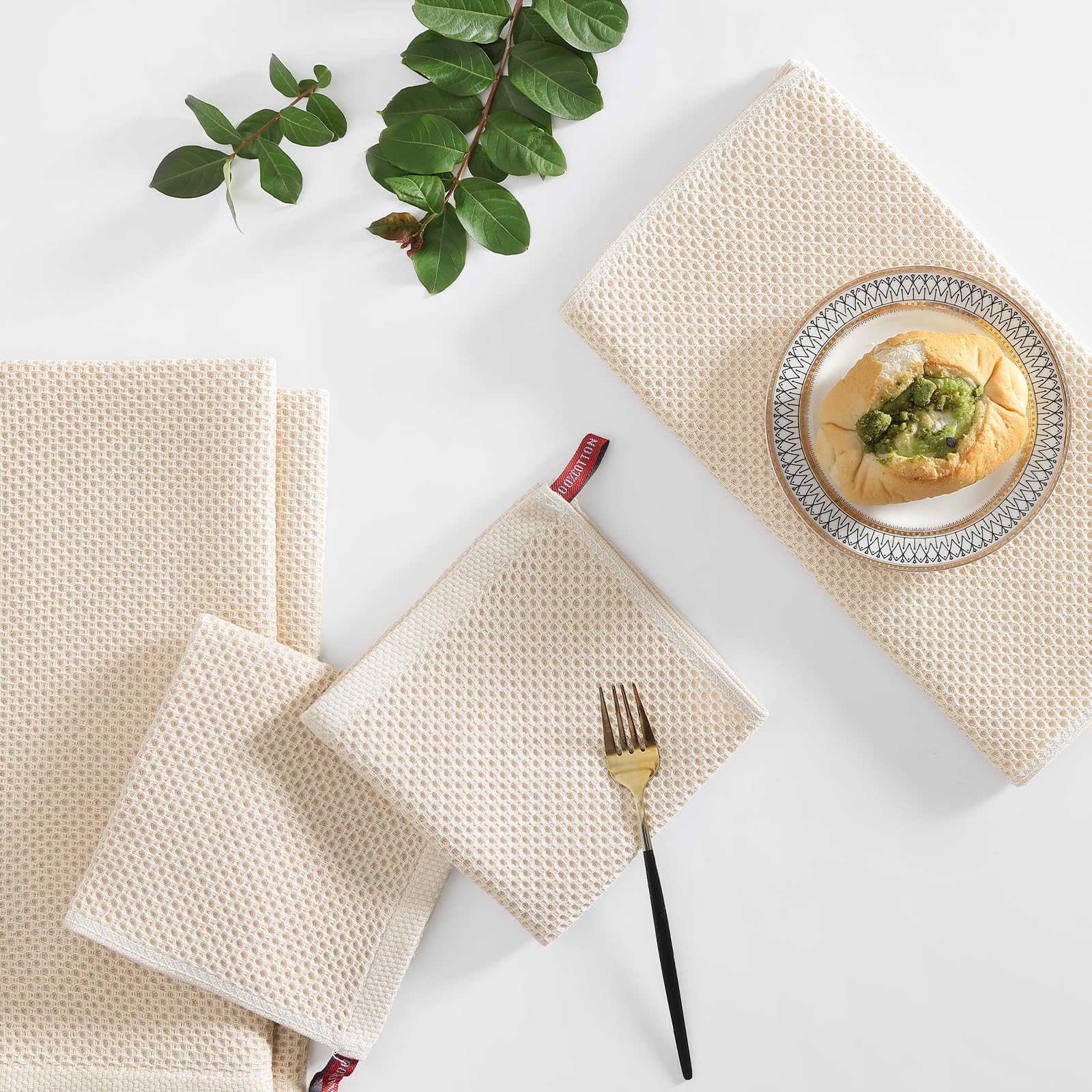 Homaxy set de 8 toallas, ideales para uso diario en la cocina.