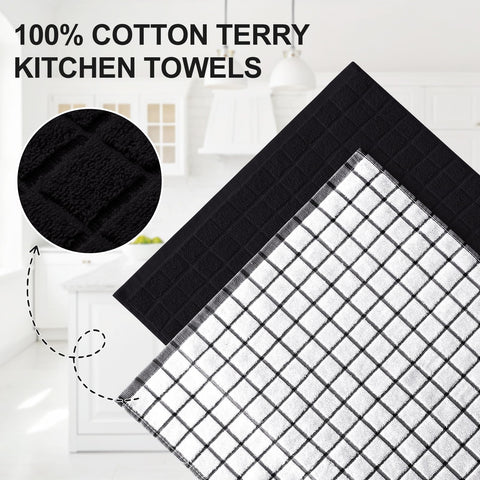 Homaxy toallas de cocina tejido 390 GSM para absorción eficiente