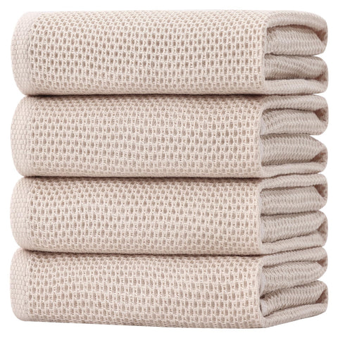 Toallas Homaxy con diseño panal 20x28, suaves y absorbentes para la cocina.