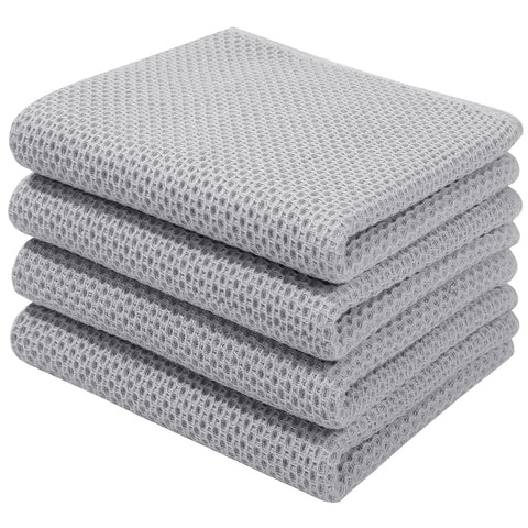 Toallas Homaxy con tejido panales de algodón, suaves y absorbentes para la cocina