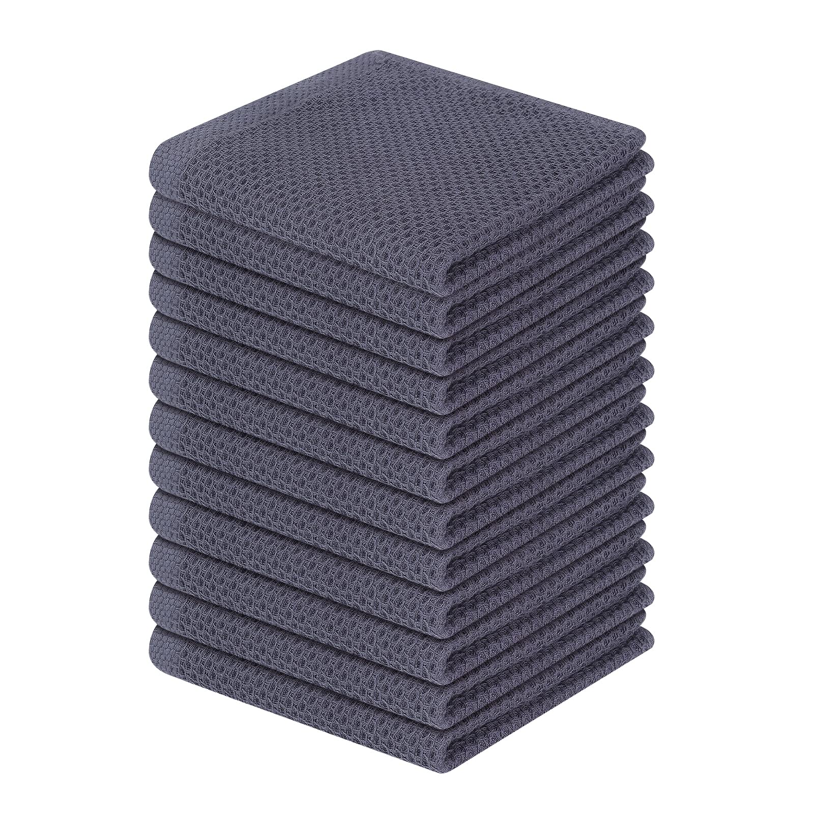 Toalla Homaxy con tejido waffle 12x12, absorción rápida para platos.