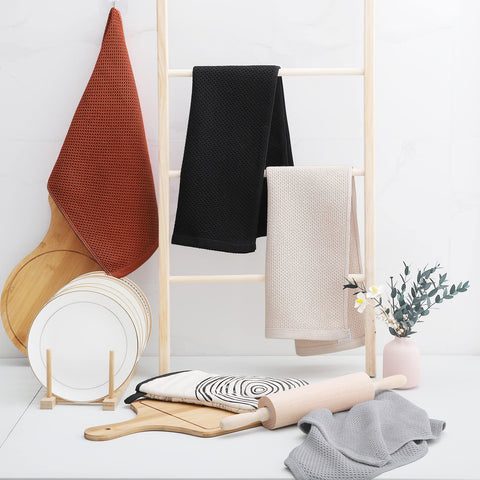 Toallas Homaxy en color versátil para combinar con la cocina y durar más