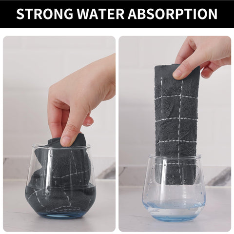 Las toallas Homaxy absorben líquidos rápidamente, perfectas para derrames y lavado de vajilla.