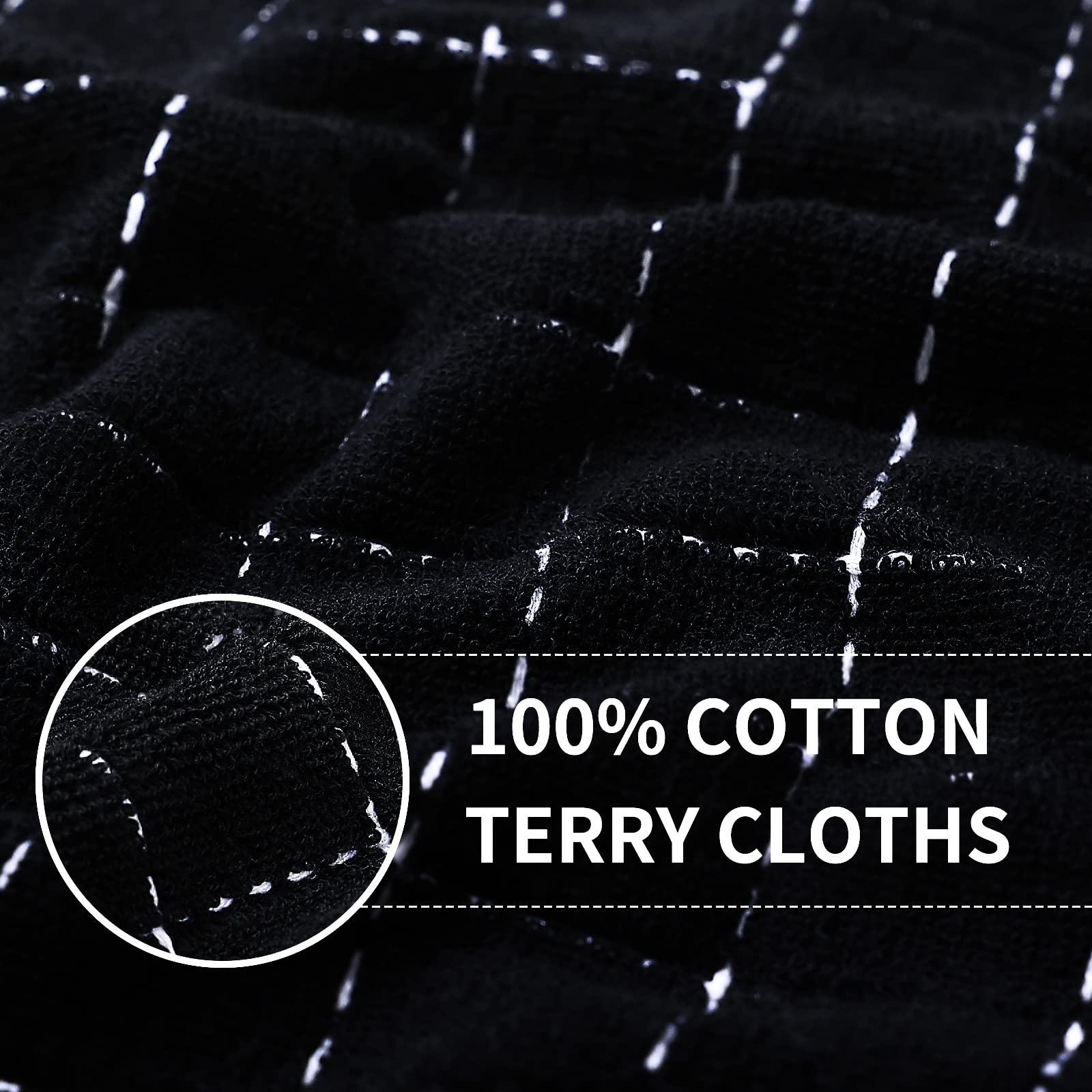 Toallas Homaxy absorbentes de terry para secado rápido en la encimera.