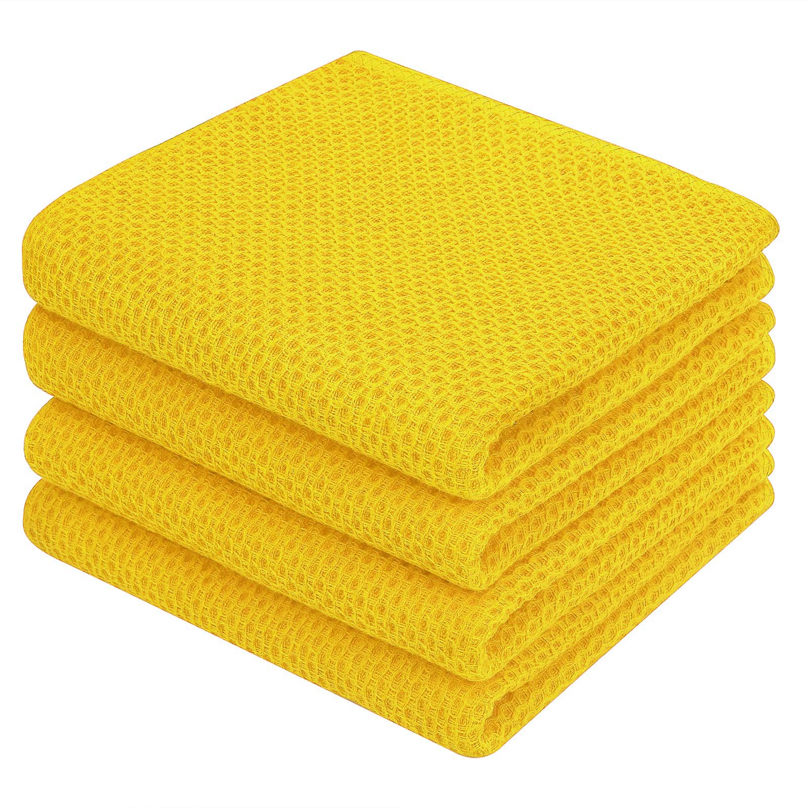 Toallas Homaxy con textura waffle, suaves y duraderas para uso diario