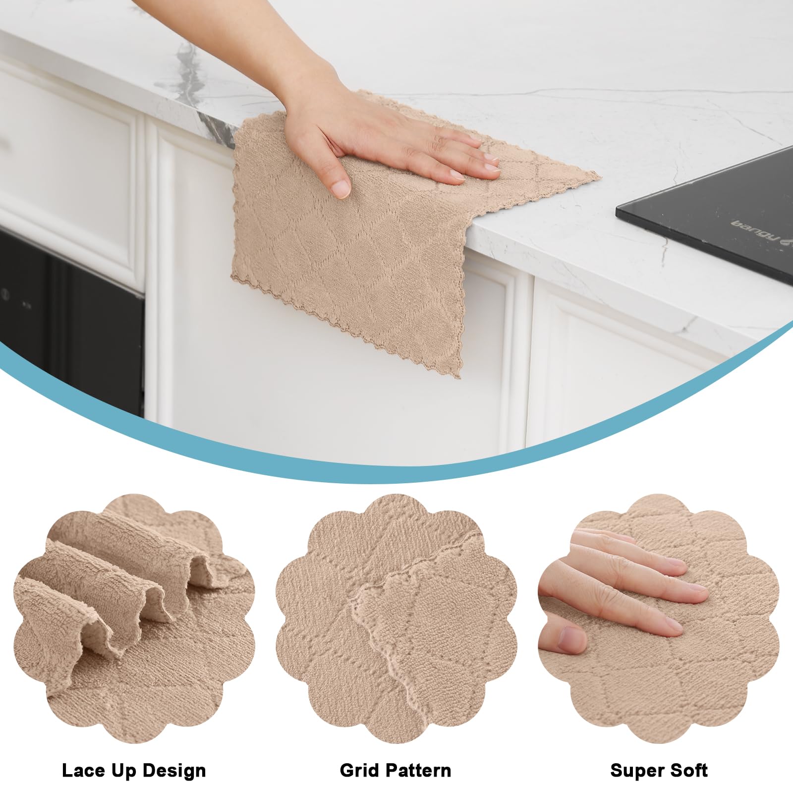 Trapo Homaxy de microfibra absorbente para limpieza eficiente.