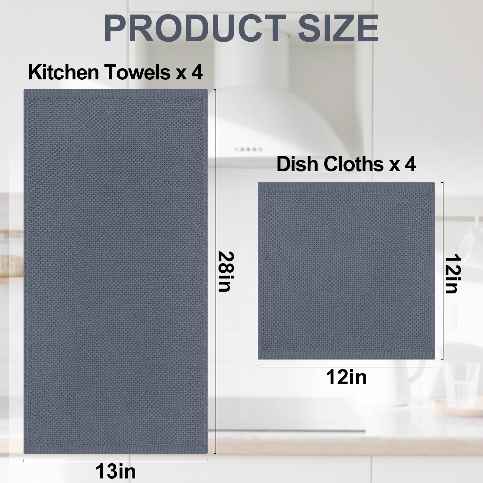 Homaxy trapos de cocina absorbentes, prácticos para limpiar superficies y secar utensilios.