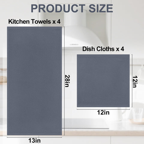 Homaxy trapos de cocina absorbentes, prácticos para limpiar superficies y secar utensilios.