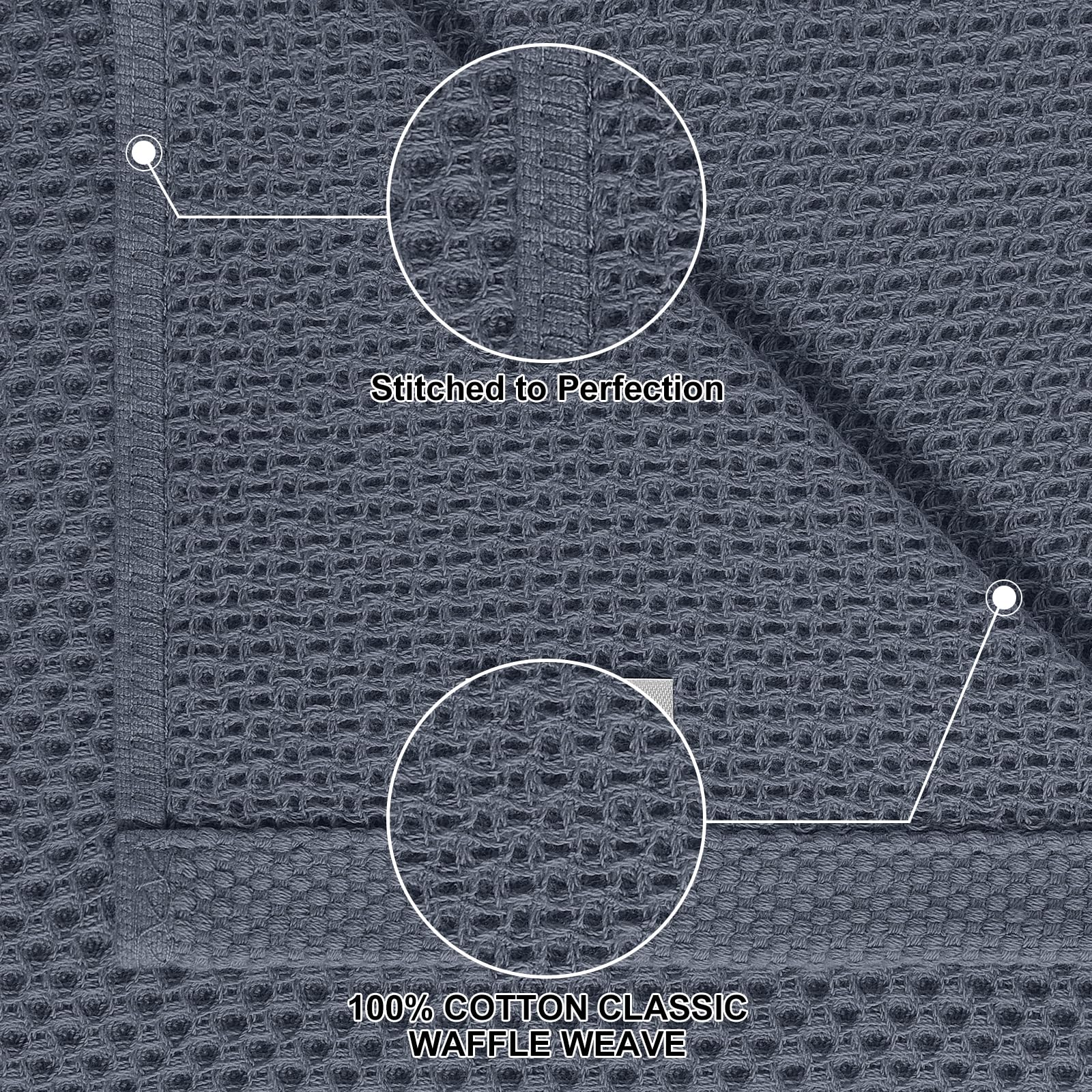 Homaxy trapos de cocina con tejido panal, absorben rápidamente para secar utensilios y superficies.