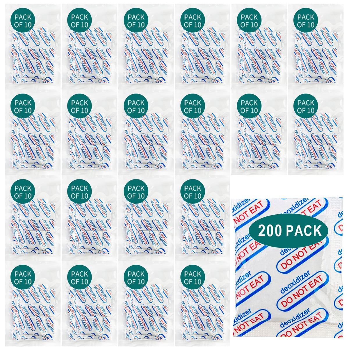 Hombao absorbente de oxígeno 500cc en bolsa conserva sabor y color