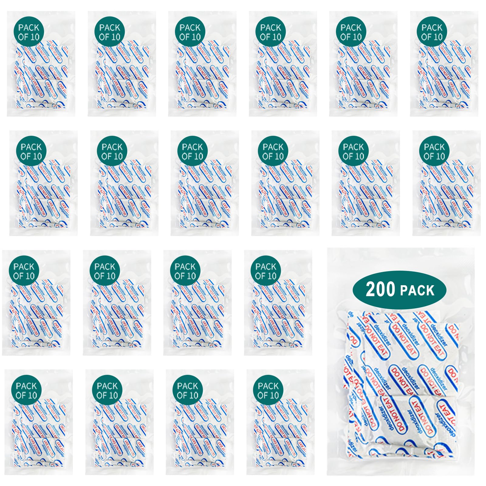 Hombao absorbentes de oxígeno 100cc para mantener sabor y textura