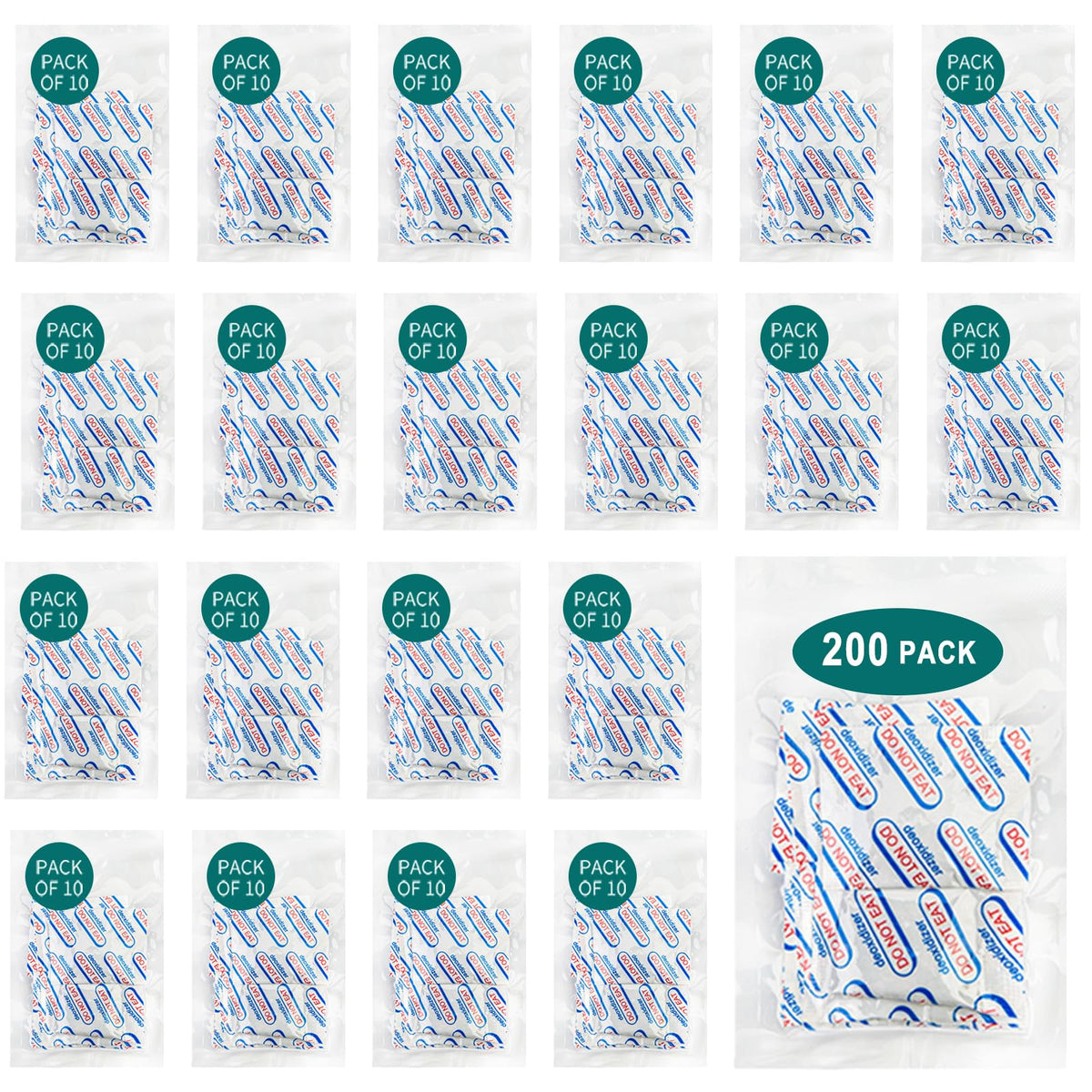 Hombao absorbentes de oxígeno 100cc para mantener sabor y textura