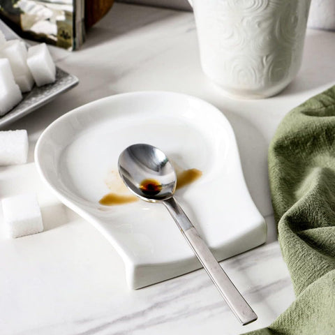Fácil limpieza de reposacucharas de porcelana HOMBENE.
