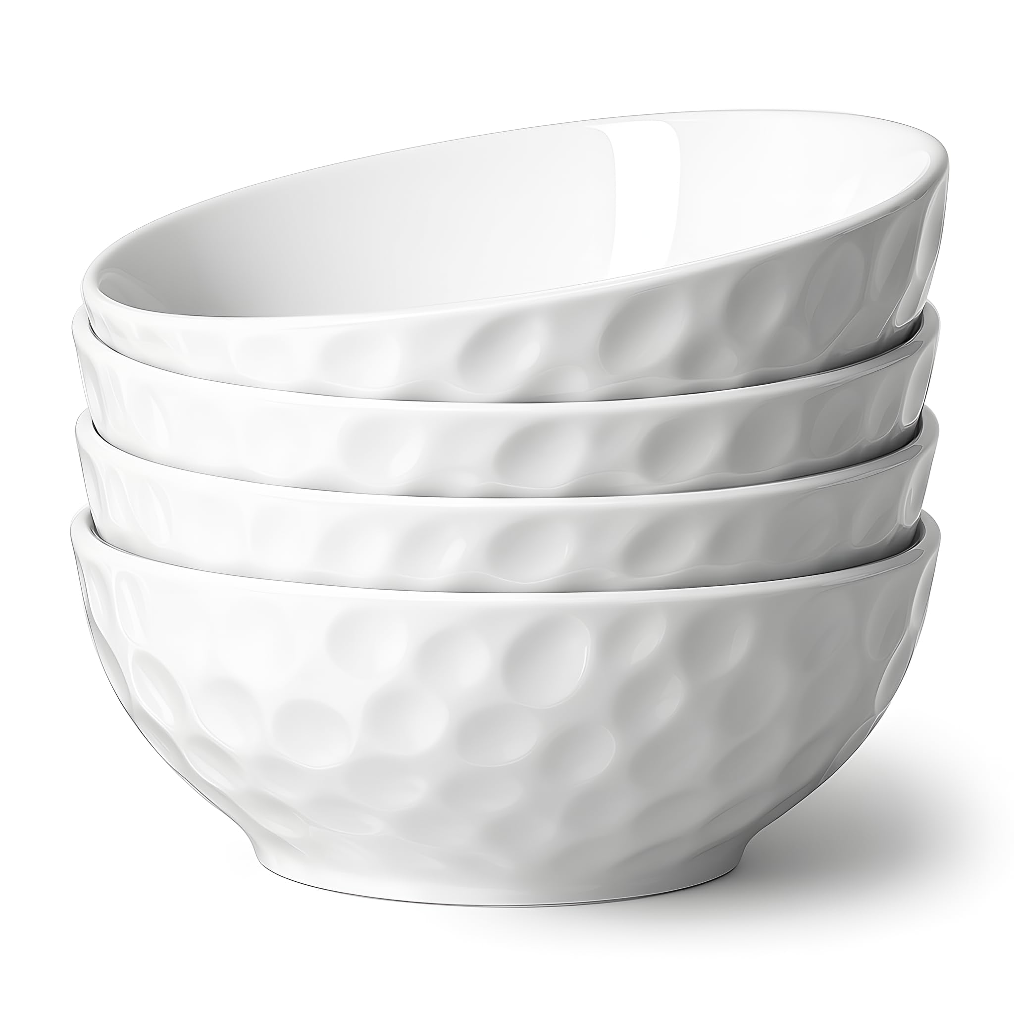 HOMBENE tazones de cerámica, frontal, ideales para porciones individuales y presentación elegante.