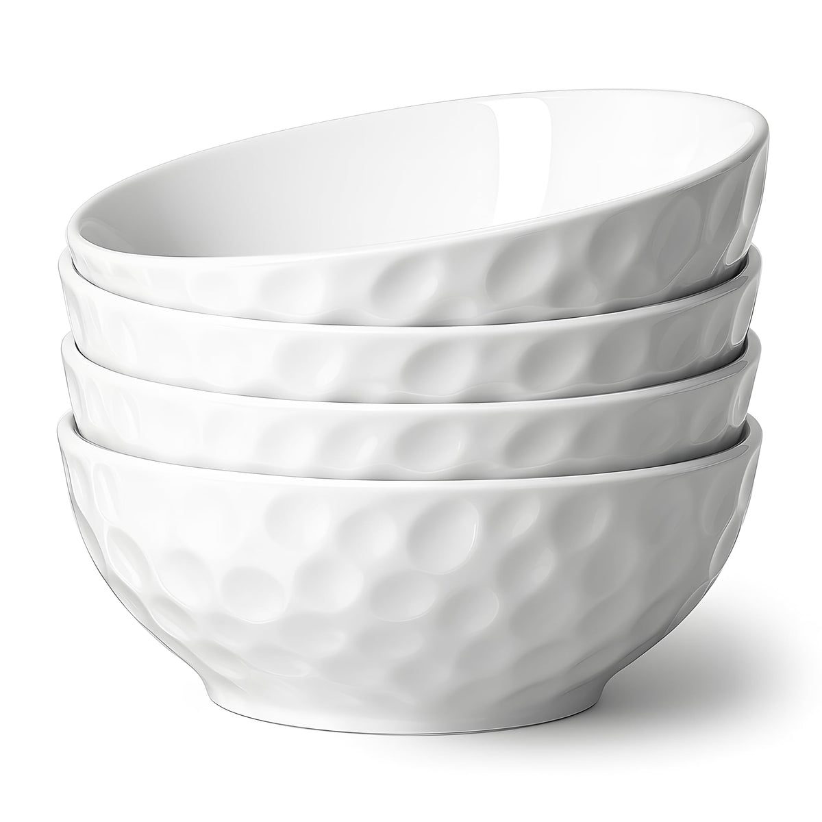 HOMBENE tazones de cerámica, frontal, ideales para porciones individuales y presentación elegante.