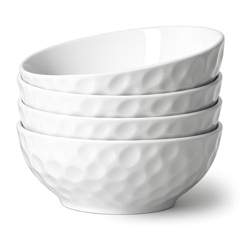 HOMBENE tazones de cerámica, frontal, ideales para porciones individuales y presentación elegante.