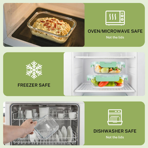 Contenedor rectangular HOMBERKING 1040ml perfecto para comidas grandes y sobras.