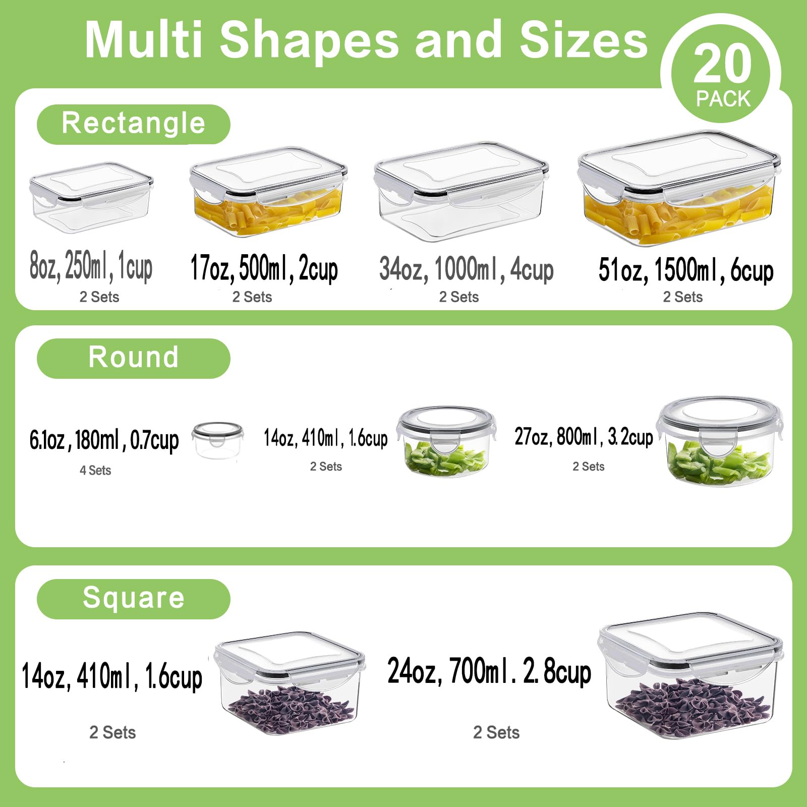 Contenedor rectangular 500 ml de Homberking ideal para comidas preparadas