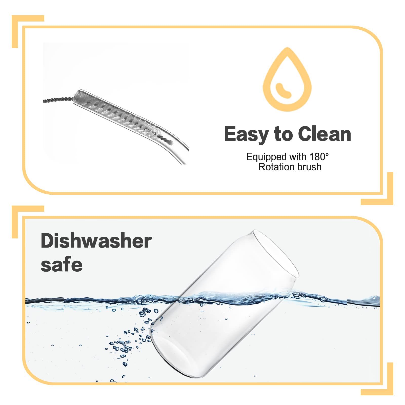 Copas de vidrio borosilicato HOMBERKING, aptas para uso caliente y frío.
