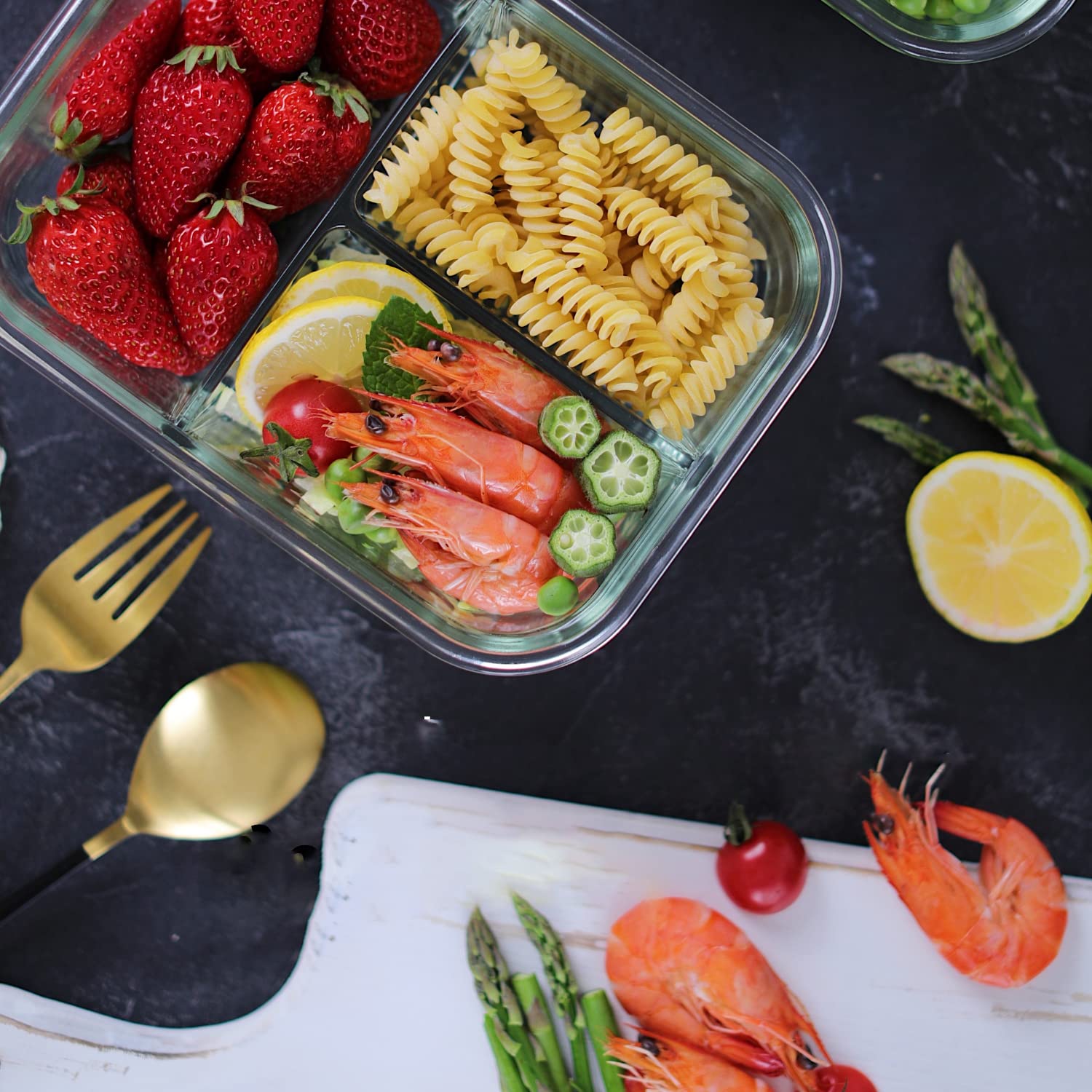 Ideal para almuerzos diarios, mantiene la comida separada y fresca.